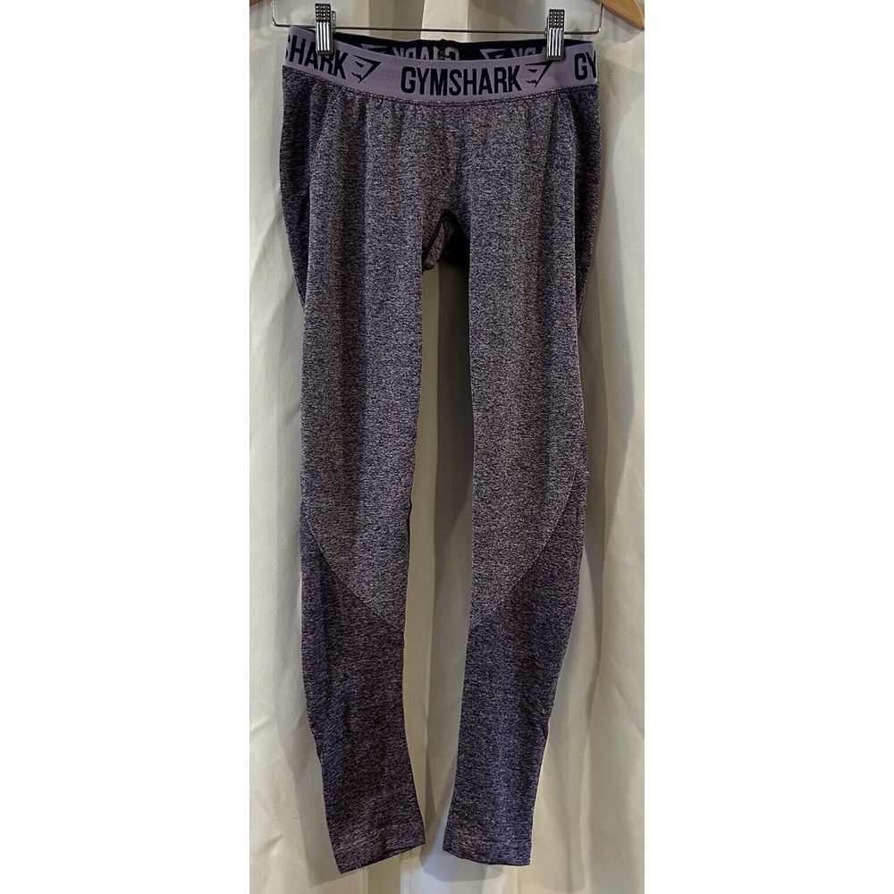 Gymshark‎ Women Size M Seamless Athletic Leggings Full Length Heather Purple